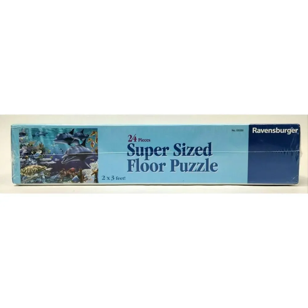 Ravensburger Sea Life SUPER SIZED Floor Puzzle 24 Pieces 2005 NEW Ocean Dolphin